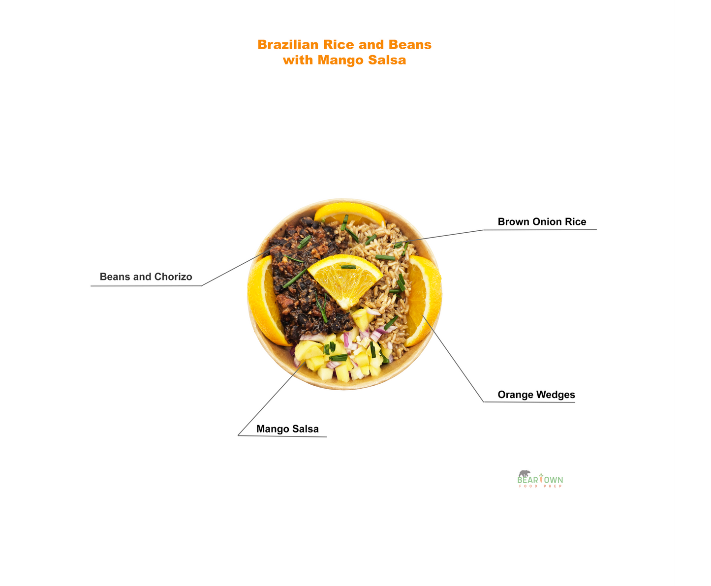 Brazilian Rice and Beans with Mango Salsa