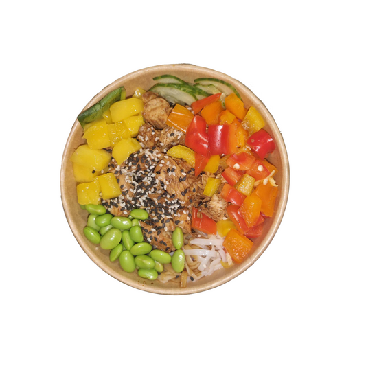 Teriyaki Chicken Poke Bowl